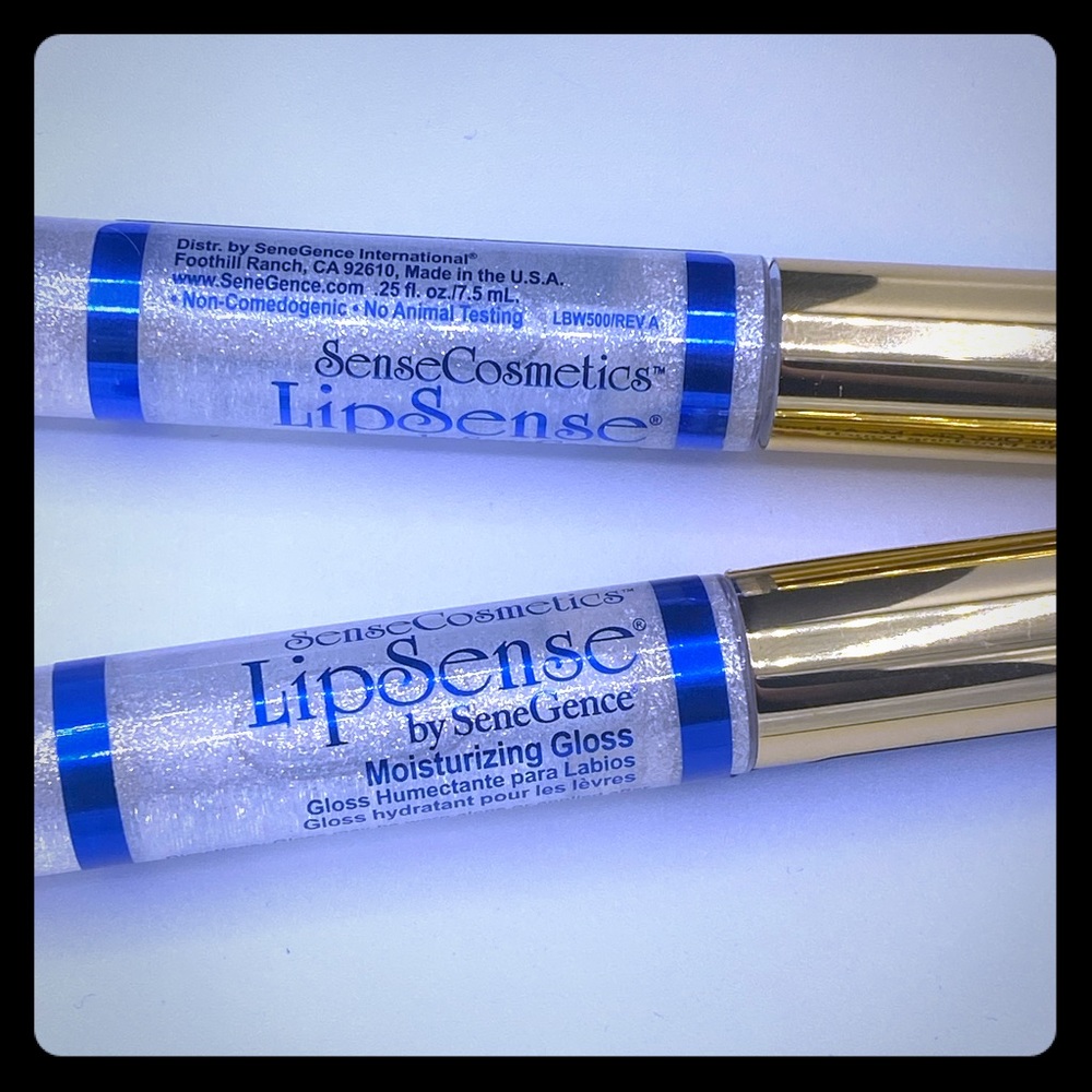 Glitter Gloss Duo 1 Gold Glitter, 1 Silver glitter